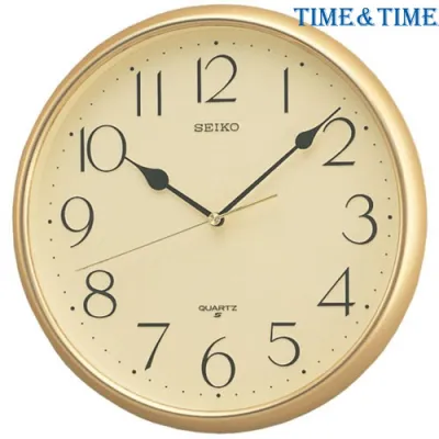 Time&Time SEIKO นาฬิกาแขวน ขนาด 11 นิ้ว รุ่น QXA001G (สีทอง)