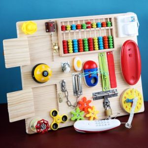 Toy for travel Sensory board Busy board for toddler Mini activity board Travel busy board Montessori Toy Good Quality