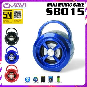 JAVI Speaker Bluetooth 5.0 SB015 LED RGB Portable Low Latency With Radio FM Clear Audio Musik Box Wireless - Original Garansi resmi