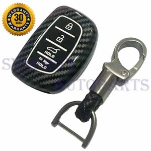 Case Carbon Smartkey Cover Key Kunci Hyundai Creta 4 Tombol