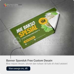 PRINT CETAK SPANDUK BANNER MIE BAKSO CUSTOM DESAIN