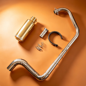 Gixxer Sf stainless elbow with resonator on Sc Project + Db reducer