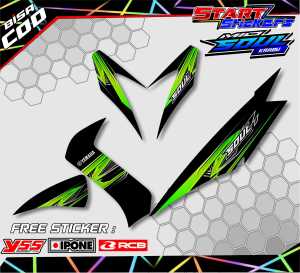 STRIPING VARIASI YAMAHA MIO SOUL KARBU / STIKER LIST MOTOR YAMAHA MIO SOUL KARBU
