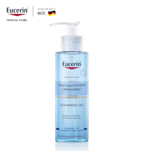 Gel rửa mặt dịu nhẹ cho da nhạy cảm Eucerin Dermato Clean Refreshing Cleansing Gel 200ml