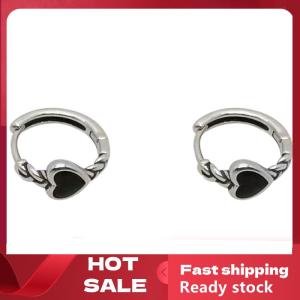 🚚【Local Express Delivery】🚚 4PCS Stainless Steel Crystal Hoop Earrings Cool Daily Wear Jewelry Accessories