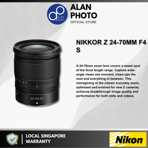 Nikon NIKKOR Z 24-70mm F4 S Lens for Nikon Z | Nikon Singapore Warranty