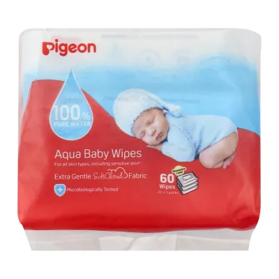 Pigeon Aqua Baby Wipes 20 Sheets x3 Refill