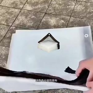 Waterproof Tarpaulin Thickened Design PVC Transparent Water Resistant Design Tarpaulin Waterproof Tarpaulin Waterproof Heavy Duty commuting travel outdoor work school and changing weather