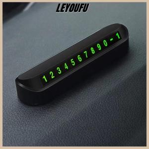 LEYOUFU Sáng xe tạm thời thẻ đậu xe điện thoại biển số xe di chuyển số điện thoại xe công viên dừng thẻ phụ kiện ô tô