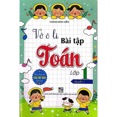 SÁCH - VỞ Ô LI BÀI TẬP TOÁN LỚP 1 QUYỂN 1