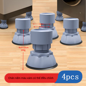 Chân Kê Máy Giặt Điều Chỉnh Độ Cao Bộ 4 Chân Máy Giặt Chống Rung Máy Giặt Tăng Giảm Chiều Cao Đế Cao Su Chống Trượt - MOGEE
