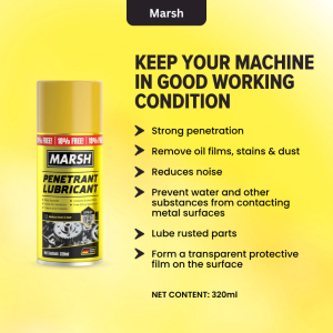 Marsh 270ML Multi-purpose Oil Penetrating Oil Fluid Loosen Rust Corrosion Lubricating Spray