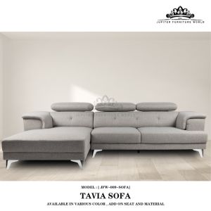 [ JFW-TAVIA SOFA L-SHAPE ]- L SHAPE SOFA /SOFA L/ SOFA SET FOR LIVING ROOM/ 3 SEATER SOFA/ 4 SEATER L SHAPE SOFA / SET SOFA RUANG TAMU/ SOFA L/ SOFA SET/ FABRIC SOFA/MODERN SOFA/ SOFA/ 沙发/ MINIMALIST SOFA/ NORDIC SOFA/