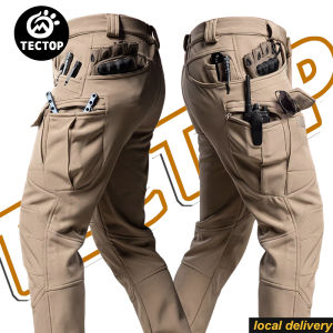 TECTOP Mens Outdoor Tactical Pants Waterproof Quick Dry Hiking Fishing Trousers