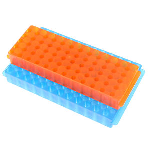 LEI ชั้นวางหลอดทดลองแบบหมุนเหวี่ยง60ช่องแบบอเนกประสงค์แผงคู่ขนาด0.5มล. 1.5มล. สินค้าใหม่