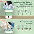 12L Portable Foldable Mini Washing Machine with Spin Dry Basket Compact Washer Travel, Dorm, Camping, 3 Smart Wash Modes. 