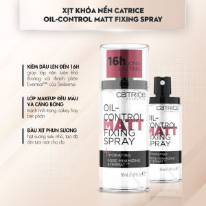 Xịt Khóa Nền Makeup CATRICE Prime And Fine Long Lasting Multitalent Fixing Spray