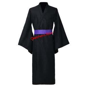 Mens Kimono Traditional Japanese Yukata Robe for Men Home Robe Pajamas Dressing Gown
