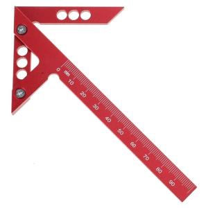 Trung tâm công cụ đo dòng đồng hồ đo centerfinder thợ mộc Cai Trị nhôm làm mộc bằng hợp kim trung tâm Scribe trung tâm vuông