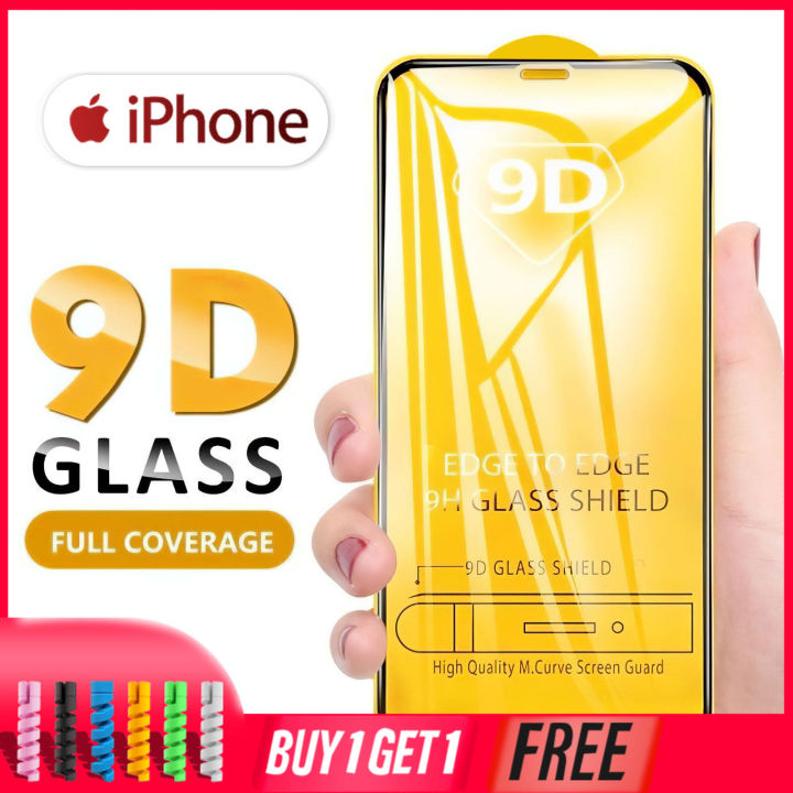 New 9D Tempered Glass Full Cover Screen Protectors for IPhone 11