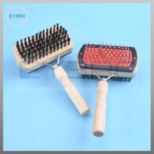 Double Sided Rectangle Wooden Pet Grooming Comb