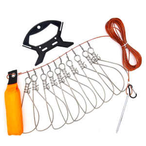 Lớn Dây Câu cá cáp dây thép không gỉ ráp dây Clip cá ráp dây sống khóa cá với Float xử lý Đồ Câu Cá