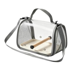 DJDK Foldable Bird Carrier Bag Breathable Portable Bird Travel Bag Pet Supplies With Tray Small Pets Carrier Bag Outdoor Travel
