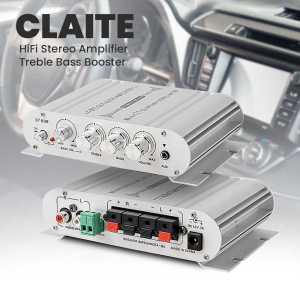 BEST SELLER CLAITE HiFi Stereo Amplifier Treble Bass Booster /  Amplifier stereo subwoofer 300 watt 12 volt 600 watt class d karoke / ampli full bass subwoofer mini bluetooth power 5000 watt super bass mobil hifi hdmi headphone hoger huper home theater