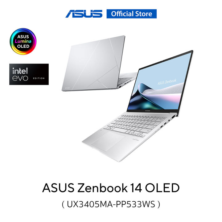 ASUS Zenbook 14 OLED UX3405MA-PP533WS, 14 inch thin and light laptop ...
