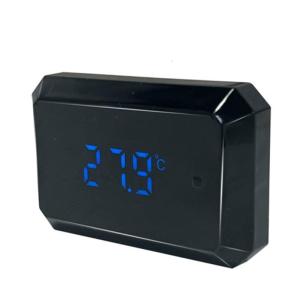 LED Fishtank Thermometers Small Size Temperature Measuring Meter with LED-Screen Stick On for Tanks