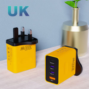 2024 Cross-Border Full Agreement 38W Fast Charge Charger PD25W Charging Head European American British Standard Multi-Port Multi-Country Compatible