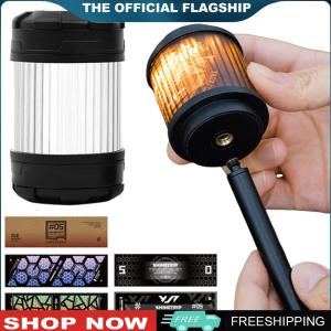 [CHAMAIR MALL]Rechargeable Magnetic Camping Lantern with Dimmable Brightness Rotatable Atmosphere Light for Hiking and Outdoor Use