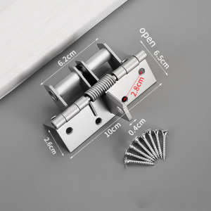 Door Closer 90 Degree Right Angle Locator Automatic Closing Hinge Buffer Invisible Door Spring Hinge