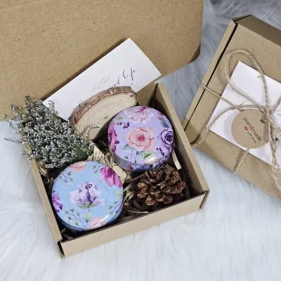 SET QUÀ TẶNG Giáng Sinh Noel Sinh Nhật Tốt Nghiệp Khai Trương - Nến Thơm Hoa Khô Thảo Mộc