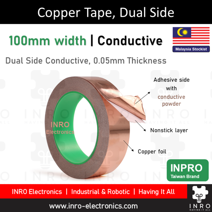 [80mm, 100mm] Copper Tapes (Grounding & EMI Shielding Tapes, Guitar ...