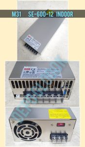 MEANWELL POWER SUPPLY / TRAVO SE-600-12 INDOOR BERGARANSI MEAN WELL - M31