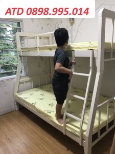Giường sắt 2 tầng sắt hộp giường tầng số lượng lớn giá rẻ tại xưởng HCM