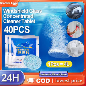 40Pcs Wiper Fluid Car Windshield Glass Washer Concentrated Window Cleaner Tablets Solid Effervescent  Auto Window Cleaning Effervescent Solid Tablet For Car Kitchen bathroom Glass