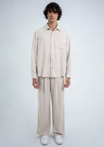 House of Etern - Kemeja Pria Dio Shirt Beige