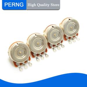 [PERNG] Tehe 1Pcs Fine 24-spline Brass Shaft Pots 500K 250K Long Short Shaft Choose Guitar Potentiometers DIY Accessories