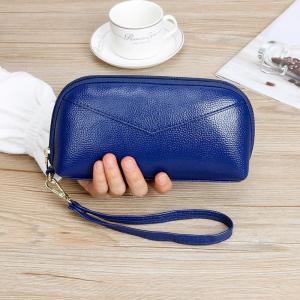 Fashion Women Small Leather Handbag Soft LongWallet Large Capacity Clutch Bag Coin Purse Mobile Phone Bag Clutch Bag