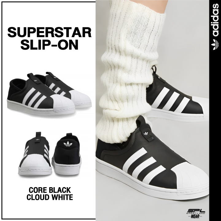 Adidas อาดิดาส รองเท้าผ้าใบ รองเท้าสลิปออน W Superstar Slip-On