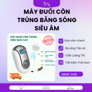 Máy Đuổi Chuột Gián Muỗi Ruồi Kiến Mối Bằng Sóng Siêu Âm Máy Đuổi Chuột Đuổi Côn Trùng Bằng Sóng Siêu Âm Cao Cấp - Xua Đuổi Hiệu Quả Không Ảnh Hưởng Con Người Và Vật Nuôi