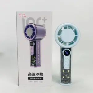 Mini  100-speed handheld small fan cooling semiconductor transparent fan mini silent student office portable