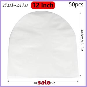 Kui-Min 50Pcs 7 10 12 Inch Clear Vinyl Record Protecter LP Record Plastic Bag Anti-static Record Inner Sleeves Packaging Bag Clear Cover