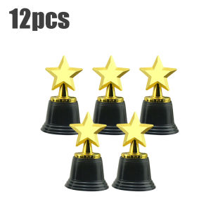 12Pcs Mini Star Trophy Awards Mini Golden Trophies For Party Celebrations Ceremony