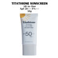 TITATHIONE Spf 50 with Zinc Oxide, Titanium Dioxide, Niacinamide. 
