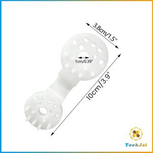 TookJai ตัวล๊อคแสลนวงกลม 10 ชิ้น ตัวหนีบสแลนแบบพลาสติก ทำหลังคากันแสง Shade Cloth Plastic Clips