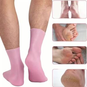Moisturizing Silicone Socks Reusable Mens and Womens Pedicure Socks for Dry Cracked and Rough Foot Skin Highly Elastic Non-2026