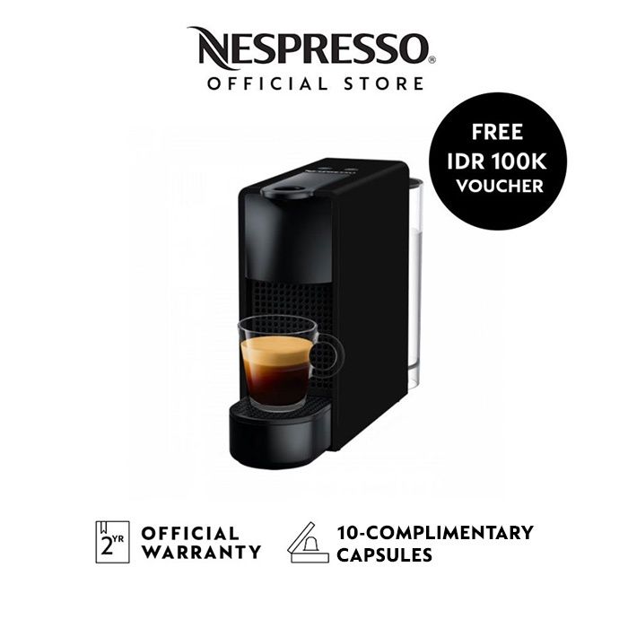 NESPRESSO Essenza Mini Coffee Machine, Black (Mesin Kopi) Lazada